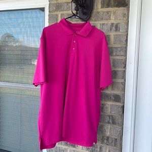 Under Armour Golf Polo. Pink. Like new. Worn one time